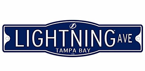 WinCraft Tampa Bay Lightning 4 inch x 17 inch Plastic Street Sign NHL