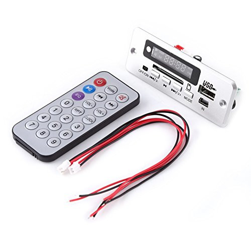 Car Audio USB TF Radio MP3 WMA Decoder Red Digital LED Display Board with Wireless Remote Controller