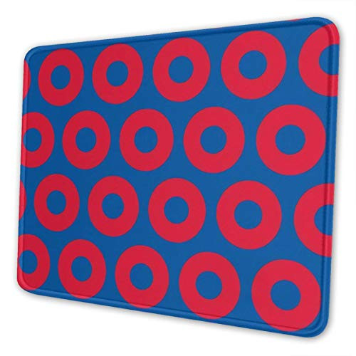 Phish Circles Mouse Pad with Stitched Edge Premium-Textured Gaming Mouse Mat Non-Slip Rubber Base Mousepad for Laptop Computer  and  PC 10.2x8.3x0.12 inch