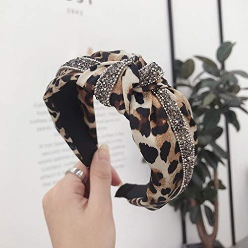 MHDGG Headbands for Women Knotted Headbands Rhinestone Diamond Turban Headbands for Women Wide Headbands for Women Vintage Hairband Hair Hoops Hair AccessoriesLeopard Yellow MHDGG Headbands for Women Knotted Headbands Rhinestone Diamond Turban Headbands for Women Wide Headbands for Women Vintage Hairband Hair Hoops Hair AccessoriesLeopard Yellow