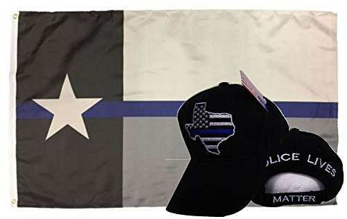 AES Wholesale Combo 3x5 Police Texas Thin Blue Line Flag and Police Texas Hat Cap Premium Vivid Color and UV Fade Best Garden Outdor Decor Resistant Canvas Header and Polyester Material Flag AES Wholesale Combo 3x5 Police Texas Thin Blue Line Flag and Police Texas Hat Cap Premium Vivid Color and UV Fade Best Garden Outdor Decor Resistant Canvas Header and Polyester Material Flag