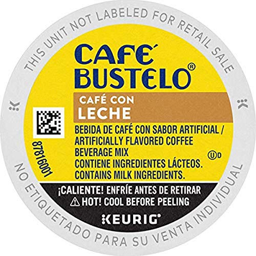 Cafe Bustelo Cafe con Leche Flavored Espresso Style Coffee 24 Keurig K-Cup Pods Cafe Bustelo Cafe con Leche Flavored Espresso Style Coffee 24 Keurig K-Cup Pods