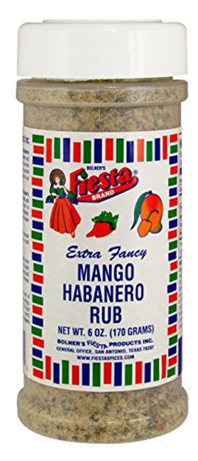 Bolners Fiesta Extra Fancy Mango Habanero Rub 6 Ounces Bolners Fiesta Extra Fancy Mango Habanero Rub 6 Ounces