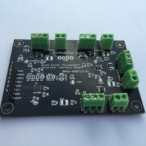 SwitchDoc Labs Quad Power Management -QPM- I2C Board for Raspberry Pi and Arduino