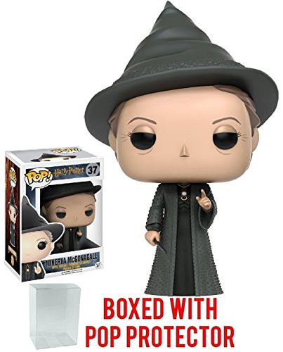 Funko Pop! Movies: Harry Potter - Professor Minerva McGonagall #37 Vinyl Figure (Bundled with Pop BOX PROTECTOR CASE)