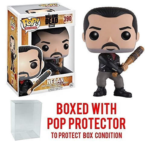 Funko Pop! TV: The Walking Dead - Negan #390 Vinyl Figure (Bundled with Pop BOX PROTECTOR CASE)
