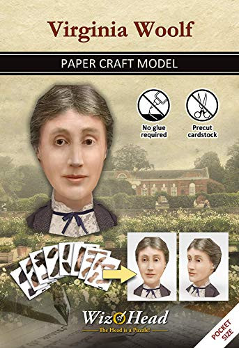 Virginia Woolf - Paper Craft Model 3D Assembly Puzzle Home Decor Bookshelf