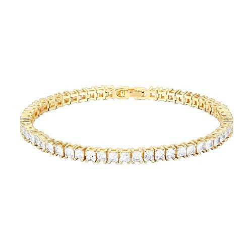 PAVOI 14K Gold Plated Cubic Zirconia Classic Tennis Bracelet - Yellow Gold Bracelets for Women - 3mm CZ 6.5 Inches PAVOI 14K Gold Plated Cubic Zirconia Classic Tennis Bracelet - Yellow Gold Bracelets for Women - 3mm CZ 6.5 Inches