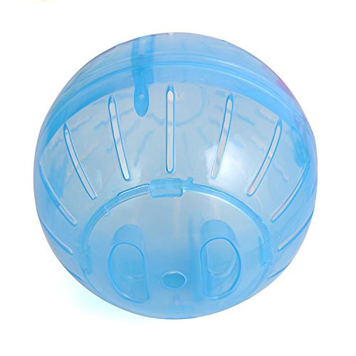 SSEDEW Plastic Pet Rodent Mice Jogging Ball Toy Hamster Gerbil Rat Exercise Balls Play Toys Blue 10cm10cm10cm