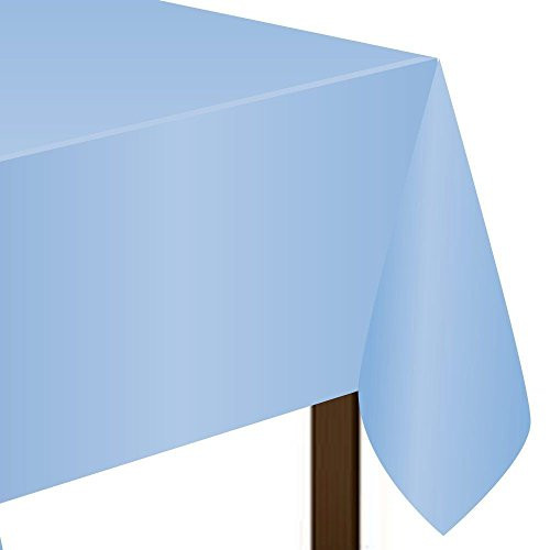 Urparcel Light Blue Plastic Tablecover 54 108 Party Supplies