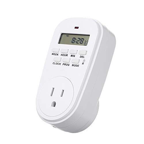 Timer Switch Socket KKmoon Digital Timer Switch Socket with LCD Display Plug-in Programmable Time Controller Intelligent Electronic Timing Socket