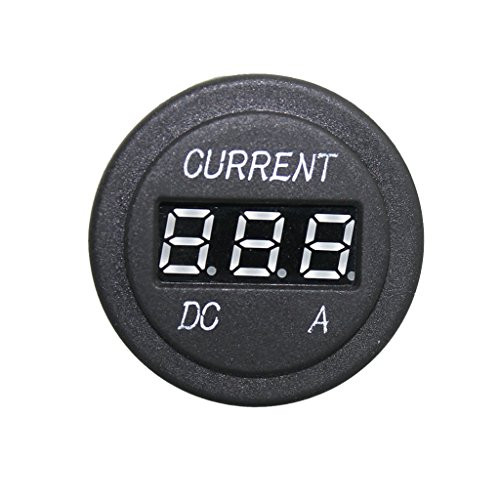 DC Amp Meter Small Digital Ammeter Gauge Ampere Reader Electric Current Detector 0 to 10A Amperage Tester Panel Red LED Display