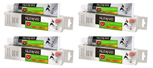 Nutri-Vet 4 Pack of Enzymatic Toothpaste for Dogs 2.5 Ounces Each Chicken Flavor