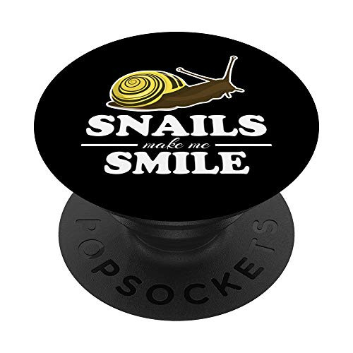 Snails Make Me Smile Slug Clothes Outfit Gift Snail PopSockets Grip and Stand for Phones and Tablets Snails Make Me Smile Slug Clothes Outfit Gift Snail PopSockets Grip and Stand for Phones and Tablets