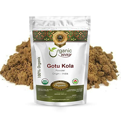 Organic Way Gotu Kola Powder -Centella asiatica- - Organic and Kosher Certified - Raw Vegan Non GMO and Gluten Free - USDA Certified - Origin - India -1/4LBS / 4Oz- Organic Way Gotu Kola Powder -Centella asiatica- - Organic and Kosher Certified - Raw Vegan Non GMO and Gluten Free - USDA Certified - Origin - India -1/4LBS / 4Oz-