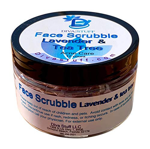 Diva Stuff Lavender  and  Tea Tree Oil Face Scrubbies Single Use Face Wash Cloth - Made in the USA