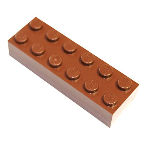 LEGO Parts and Pieces Reddish Brown 2x6 Brick x20