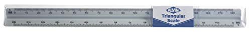 Alvin 740PM Series Engineer High Impact Plastic Metric Triangle Scale - 11 Inches