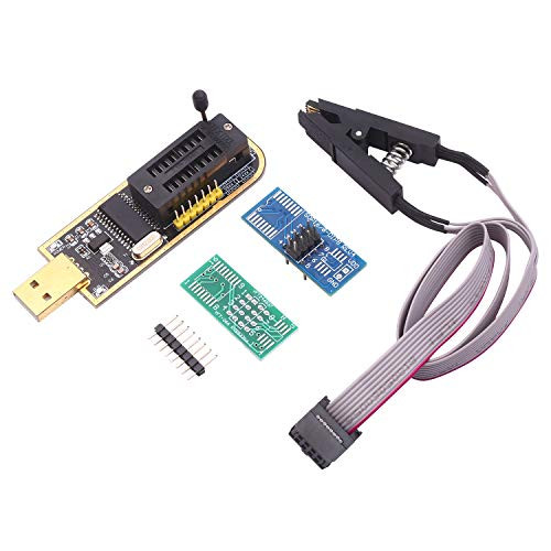 ProgrammerCH341A USB EPROM BIOS Flasher Programmable Logic Circuits with SOP8 Flash Clip Suitable for 24/25 Series Chip