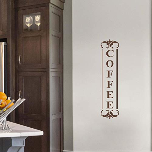 Vinyl Quote Me Coffee Wall Decal - Kitchen Wall Decals - Coffee Wall Decor - 5x22-Brown