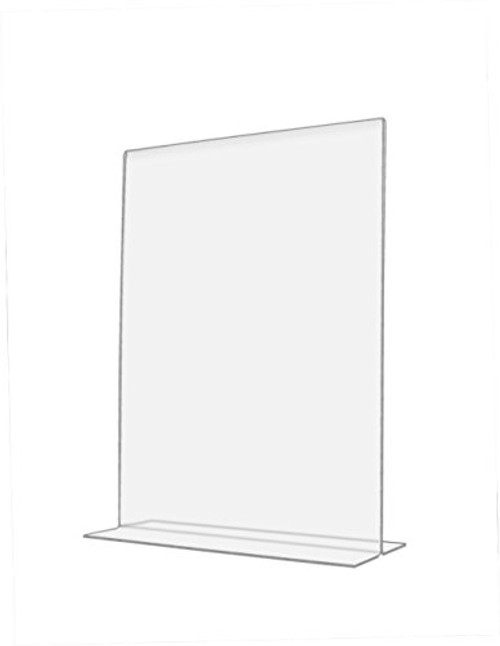 Marketing Holders 8.5 inchw x 11 inchh Counter Sign Holder Literature Flyer Advertisement Display Frame Premium Clear Acrylic Bottom Load Lot of 1