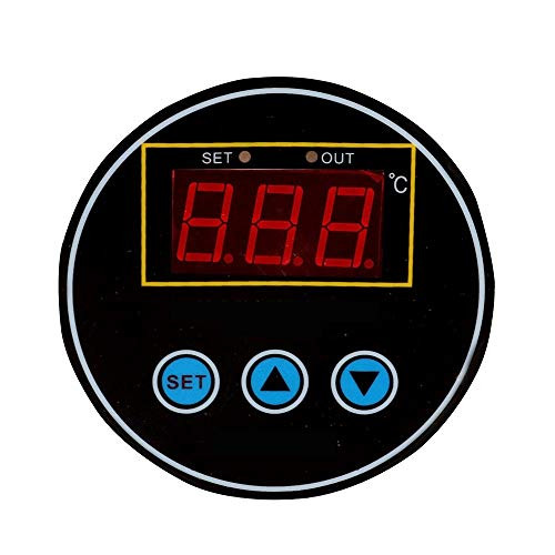 DollaTek DC 24-100V Touch Button High Precision Microcomputer Temperature Controller Circular Digital Display Thermostat Round Digital Embedded