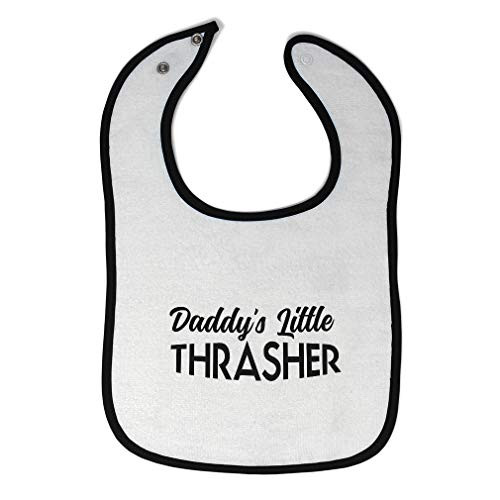 Toddler and Baby Bibs Burp Cloths Daddys Little Thrasher Fathers Day Daddy Cotton Items for Girl Boy White Black Design Only Toddler and Baby Bibs Burp Cloths Daddys Little Thrasher Fathers Day Daddy Cotton Items for Girl Boy White Black Design Only
