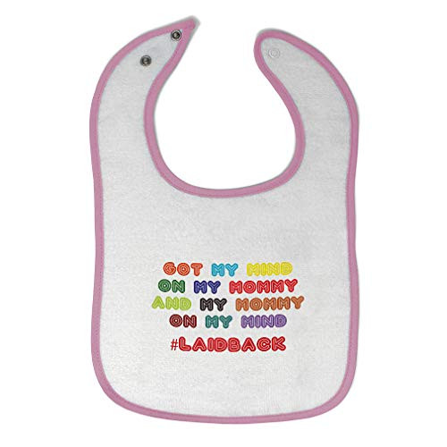 Toddler  and  Baby Bibs Burp Cloths Got My Mind on Mommy and  Laidback Style 2 Mothers Day Cotton Items for Girl Boy White Soft Pink Design Only Toddler  and  Baby Bibs Burp Cloths Got My Mind on Mommy and  Laidback Style 2 Mothers Day Cotton Items for Girl Boy White Soft Pink Design Only