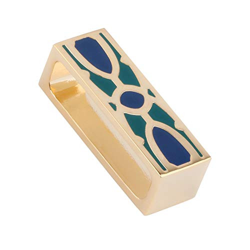 Rectangular scarf buckle simple fashion scarf clip scarf ring silk scarf buckle luxury brooch painted craft gold plating Rectangular scarf buckle simple fashion scarf clip scarf ring silk scarf buckle luxury brooch painted craft gold plating