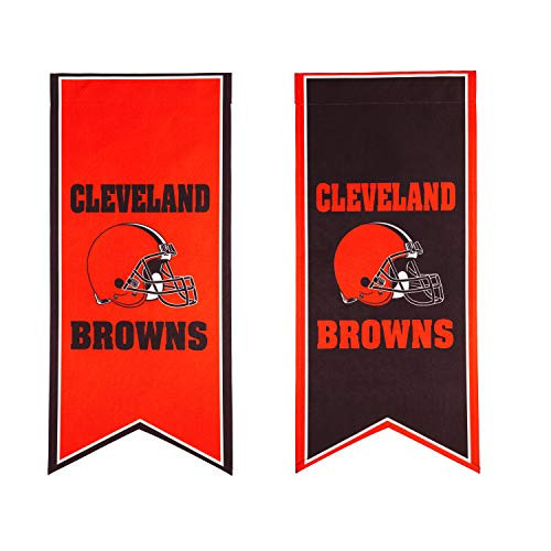 Team Sports America Cleveland Browns Flag Banner Double Sides 12.5 x 28 Inches Team Sports America Cleveland Browns Flag Banner Double Sides 12.5 x 28 Inches