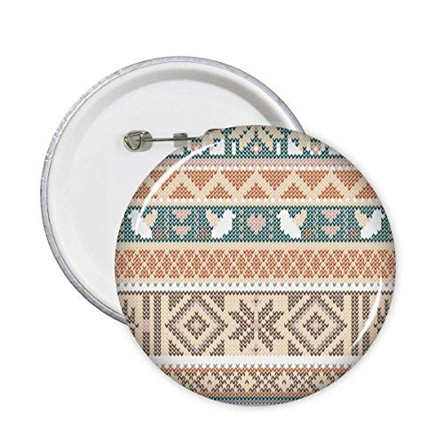 Octagonal Rhombus Triangle Pattern Pins Badge Button Emblem Accessory Decoration 5pcs