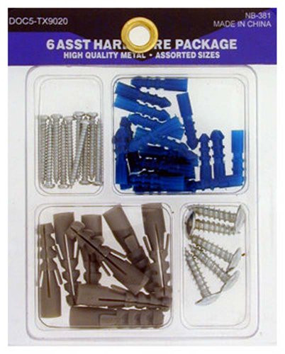 ToolUSA Drywall Plugs  and  Screws HW-77920-Z02  -Pack of 2 Pcs.-