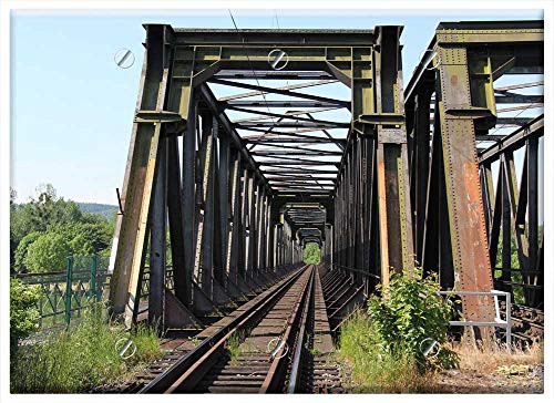 Triple Blank Wall Plate Cover - Railway Railway Line Train Transport System Travel