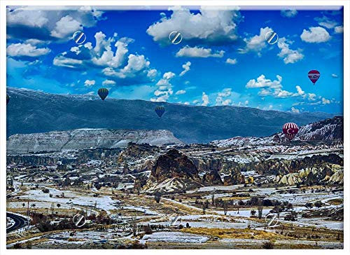 Triple Blank Wall Plate Cover - Hot Air Balloons Landscape Summer Countryside