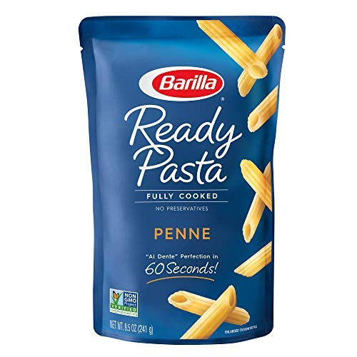 BARILLA Ready Pasta Penne 8.5 oz. Pouch - Non-GMO No Preservatives - Perfect Microwave Pasta Ready in 60 Seconds - Great for Quick Pasta Meals-set of 4 BARILLA Ready Pasta Penne 8.5 oz. Pouch - Non-GMO No Preservatives - Perfect Microwave Pasta Ready in 60 Seconds - Great for Quick Pasta Meals-set of 4