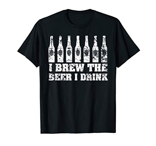 I Brew the Beer I Drink Shirt 2 Funny Hops Home Craft Gift