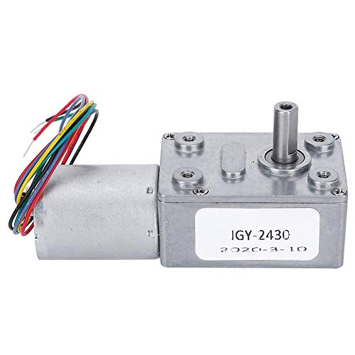 DC Gear Motor 12V DC Micro Speed Reduction Worm Motor Reversible Gear Motor Electric Motor 2 RPM-160 RPM for Robots Small Appliances Fans Electric Curtains-18RPM-