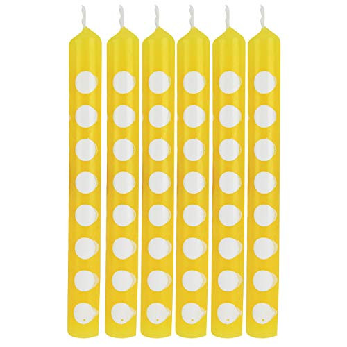 Creative Converting School Bus Yellow Polka Dot Candles 48 ct