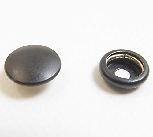 Snap Cap  and  Socket Black Oxide Coated Brass 25 of Each Piece Government Black Line 24 Standard Size Snaps