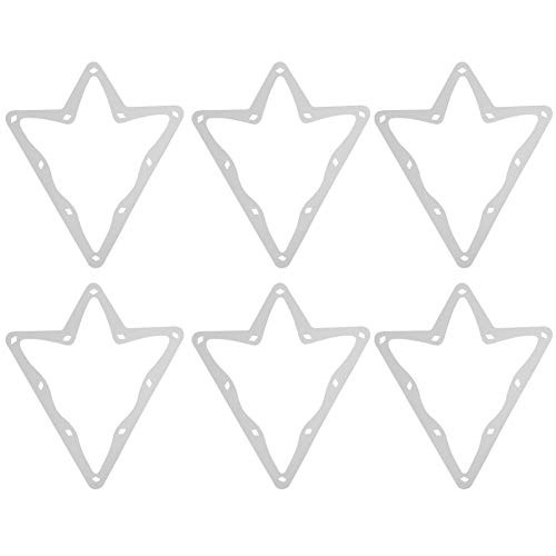 Billiard Racks 6Pcs/Set Triangle Billiard Magical Rack Pool Table Ball Holder Positioning Rack Sheet Table Pool Rack Magic Billiard Ball Rack Combo 8 and 9-10 Ball Duo-Pack Paper Tip Tool Accessory