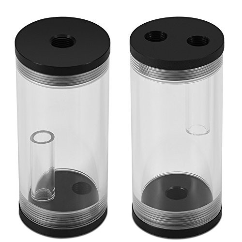 Water Cooling Cylinder Reservoir PC Computer G1/4 Thread Transparent Cylinder Liquid Water Cooling Radiator Tank Kit