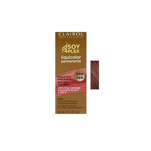 Clairol Professional Liquicolor Permanent 3Rn/56R Medium Red Neutral Brown 2 Ounce -59ml- -2 Pack-