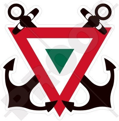 MEXICO Mexican NAVY Naval Aviation Aircraft Roundel 4 inch -100mm- Vinyl Sticker Decal