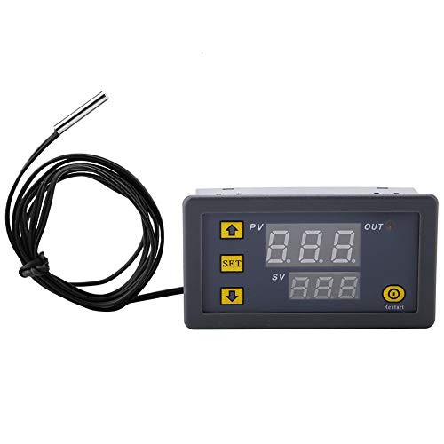W3230 Switch Sensor Meter Digital Temperature Controller Temperature Calibration LED Digital Temperature Controller-220 red and blue display-