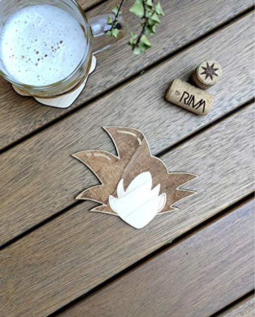 Goku Wood Coaster - Dragon Ball Z