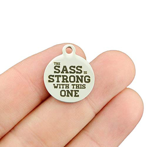 The Sass Stainless Steel Charms - is Strong with This one - Exclusive Line - Quantity Options - BFS1883 -1-