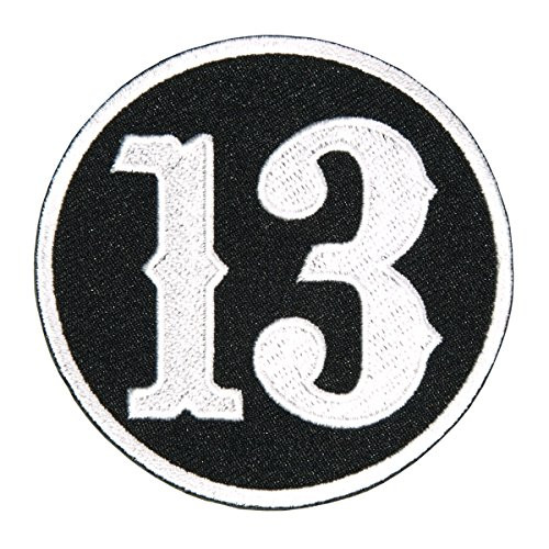 Hot Leathers Circle 13 Patch -Multicolor 3 inch Width x 3 inch Height-
