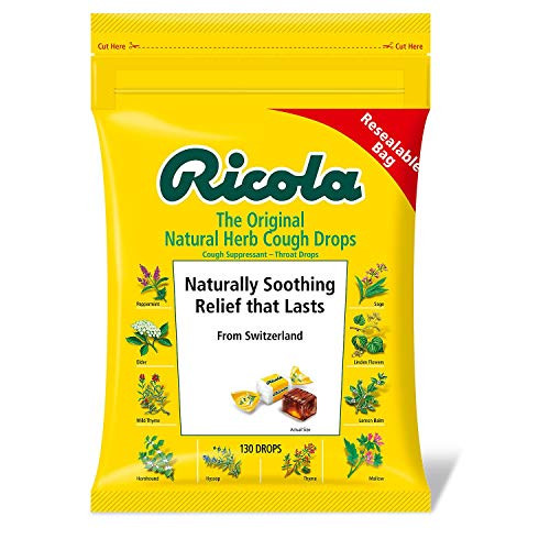 Ricola Original Herbal Cough Suppressant Throat Drops 130ct Bag