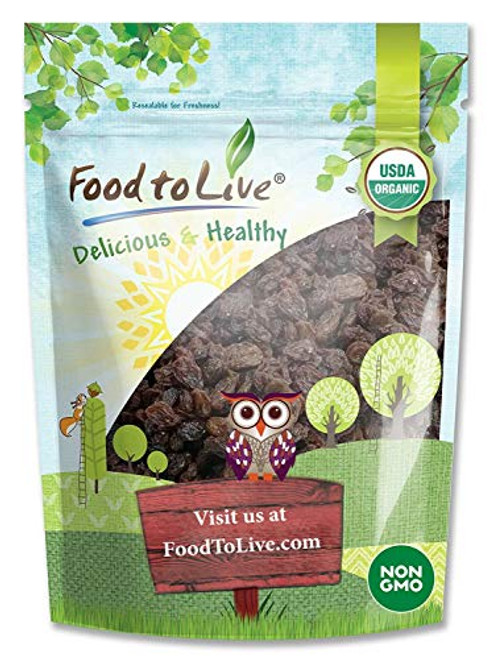 California Organic Raisins 8 Ounces - Thompson Seedless Select Sun-Dried Non-GMO Kosher Unsulphured Bulk No Oil Added California Organic Raisins 8 Ounces - Thompson Seedless Select Sun-Dried Non-GMO Kosher Unsulphured Bulk No Oil Added