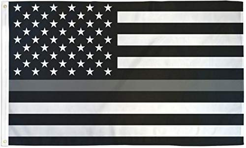 Thin Gray Line American Flag 100D - 2x3 Flag - Support Corrections Officers Parole Officers Prison Guards